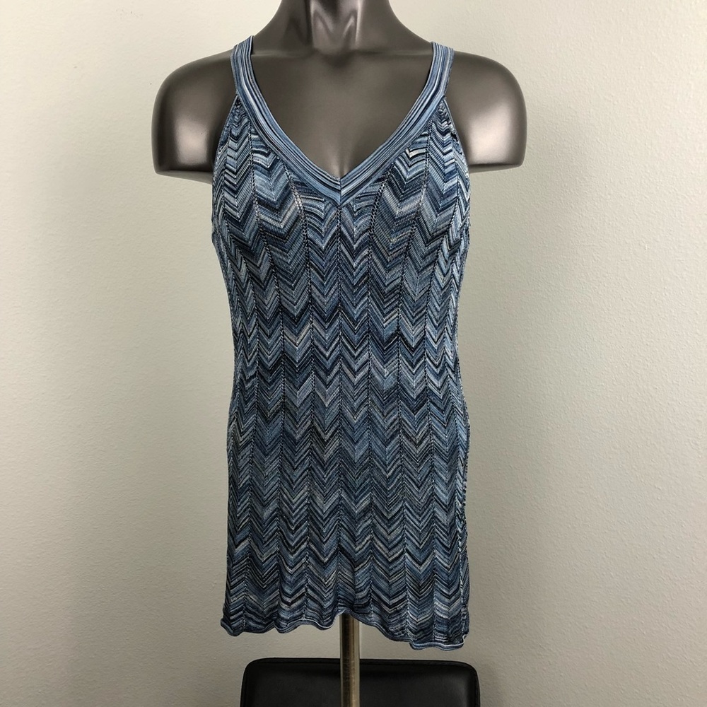 White House Black Market Chevron Tunic Top